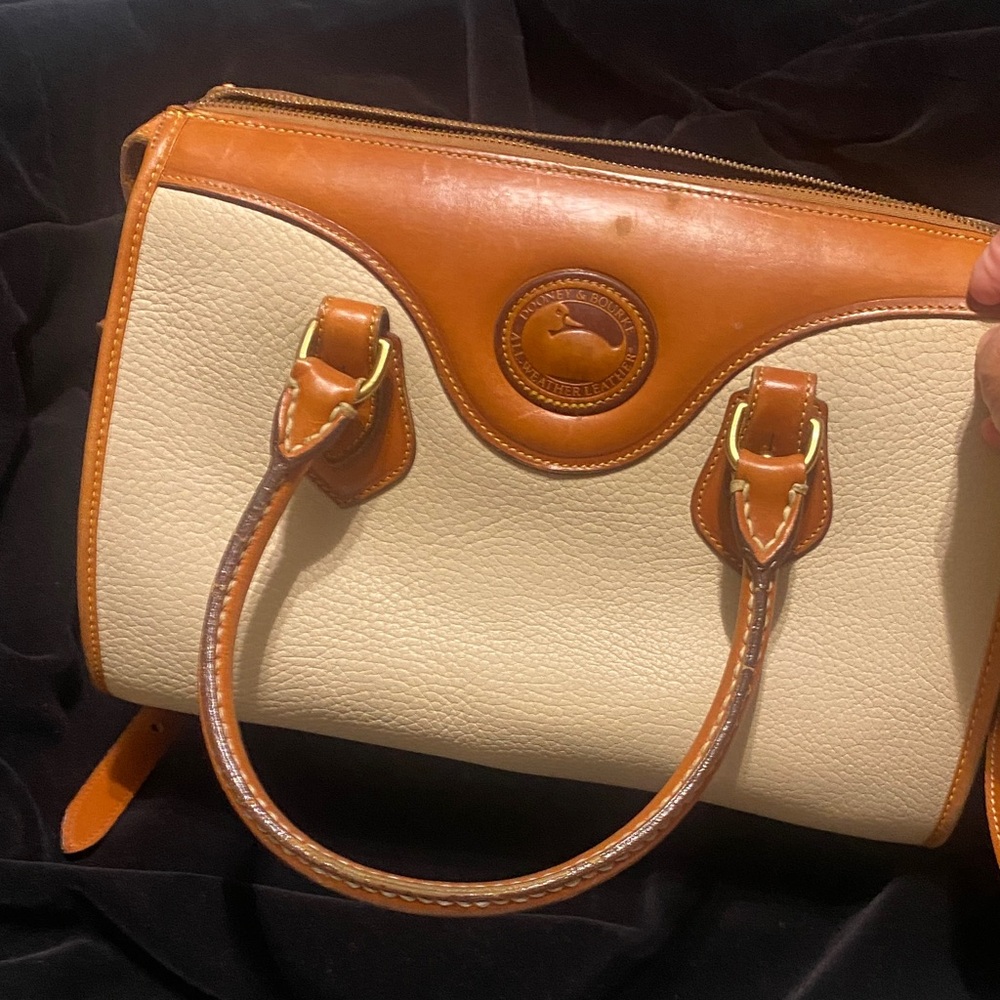 Dooney & Bourke Tan and Cream Satchel - Picture 4 of 7